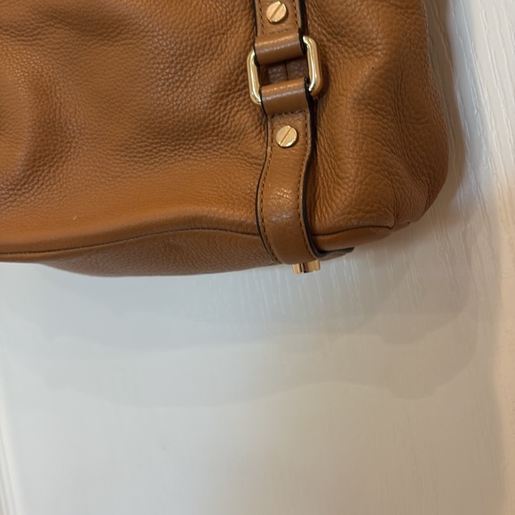 Michael Kors Tan Leather Bedford Tote Bag Purse Handbag - Picture 5 of 11